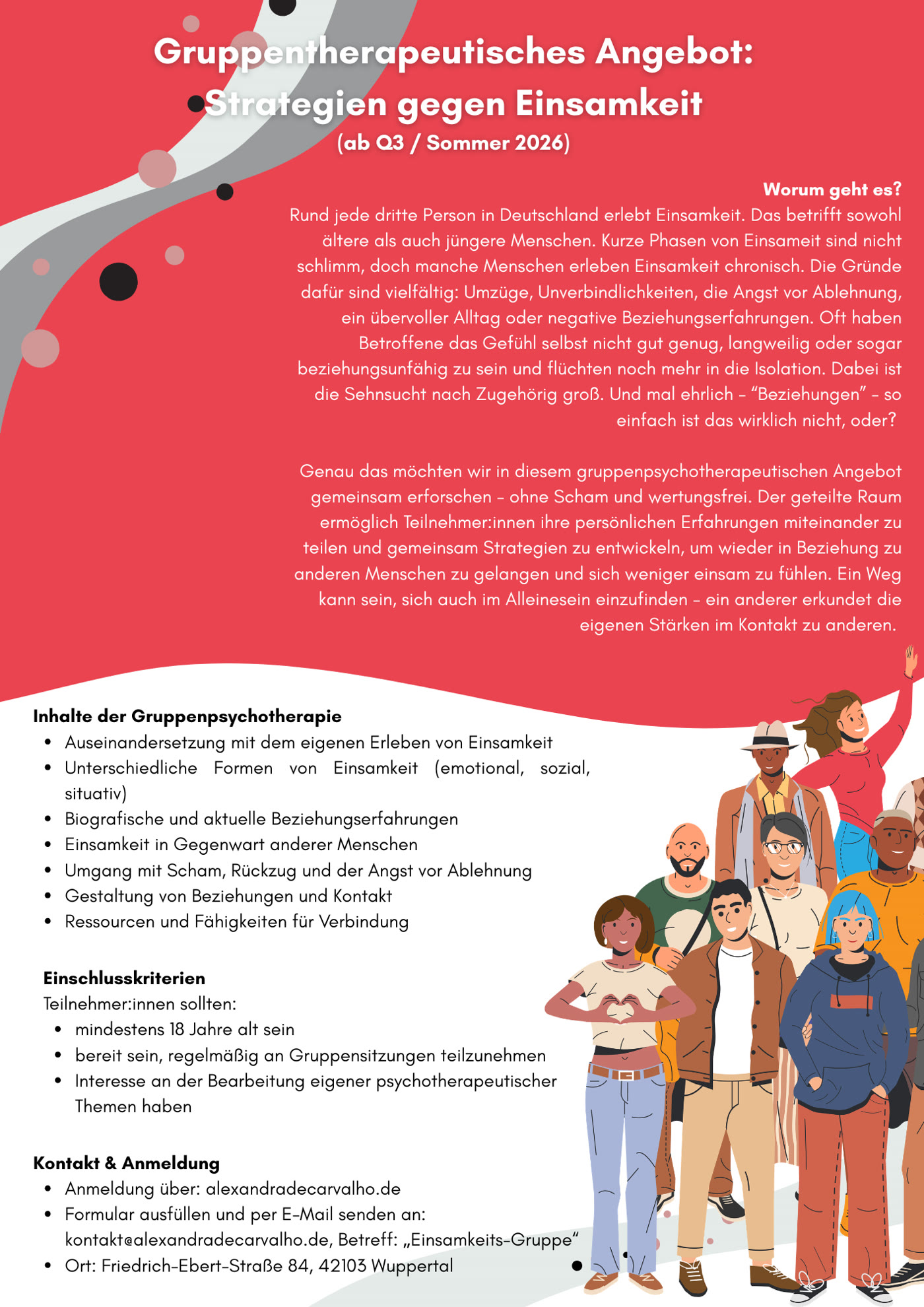 Flyer: Strategien gegen Einsamkeit