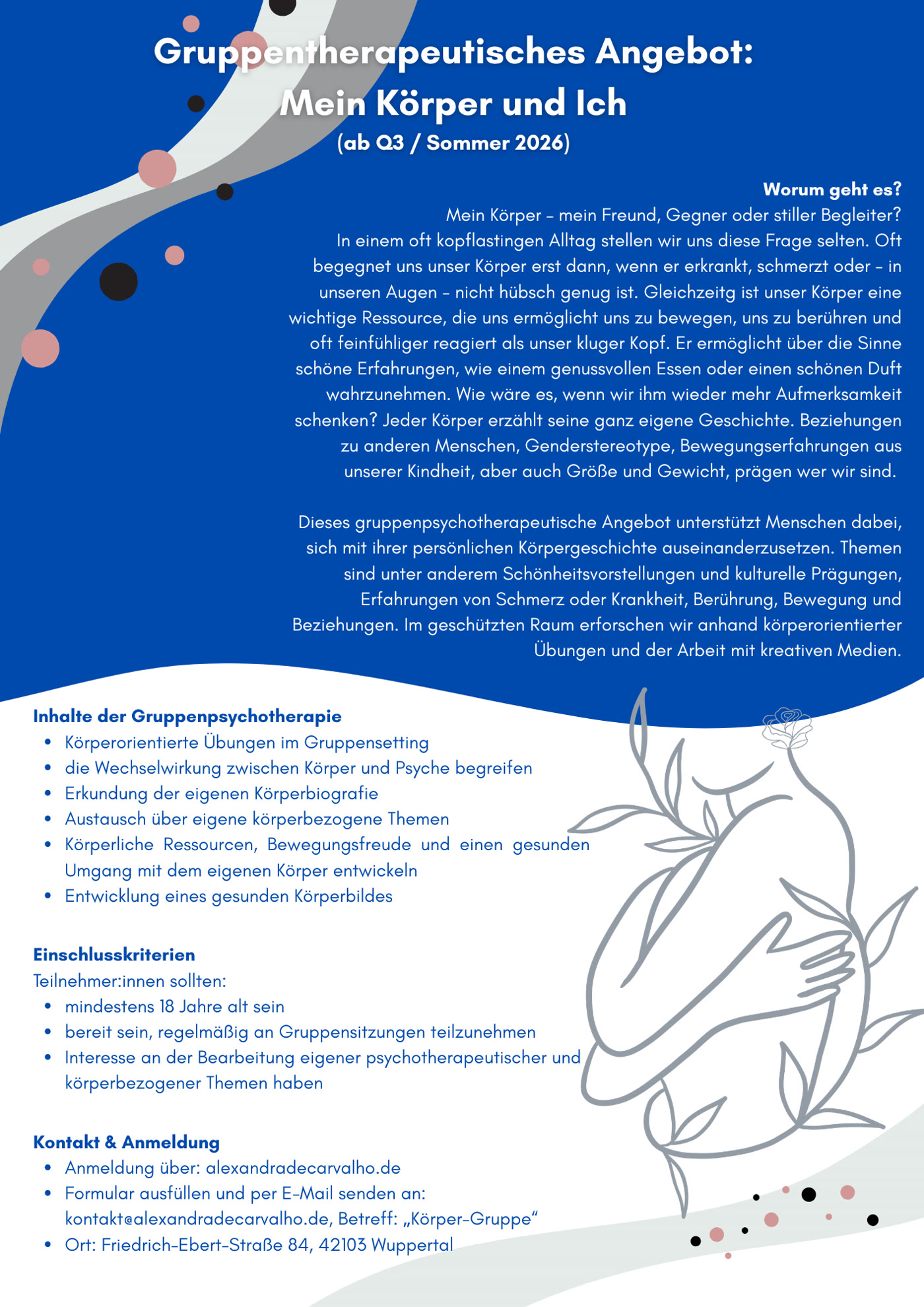 Flyer: Mein K&ouml;rper und Ich